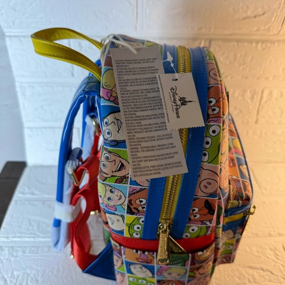 New Disney Loungefly Toy Story Backpack Multicolor